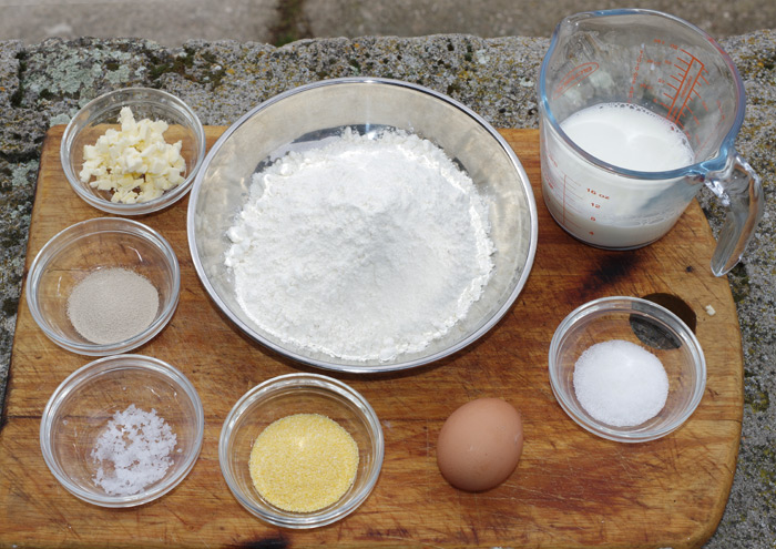 The muffin ingredients