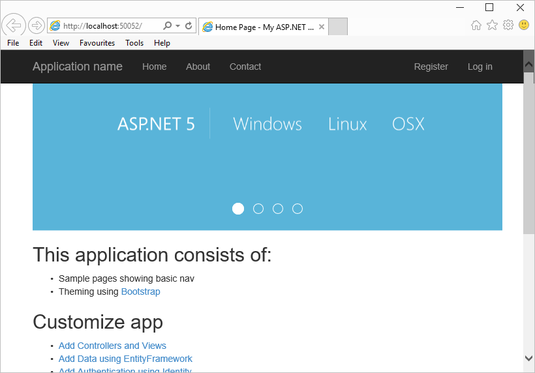 Cross-platform hosting for ASP.NET