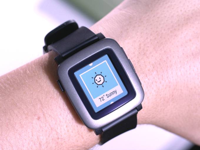 Pebble Time watch