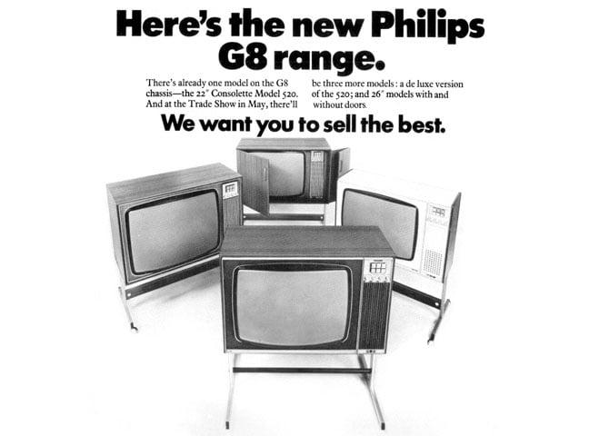 Philips G8 range from 1971