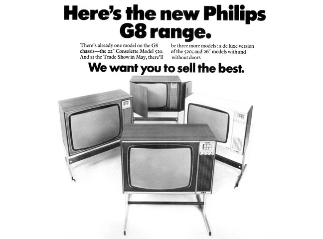 Philips G8 range from 1971