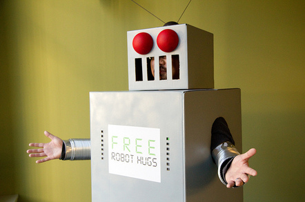 Free Robot Hugs by Ben Husmann https://www.flickr.com/photos/benhusmann/sets/72157594246596196