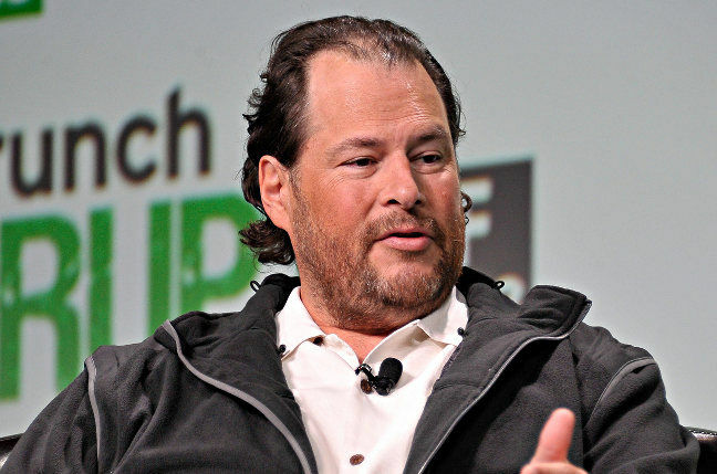 Marc Benioff of Salesforce. Pic: Techcrunch