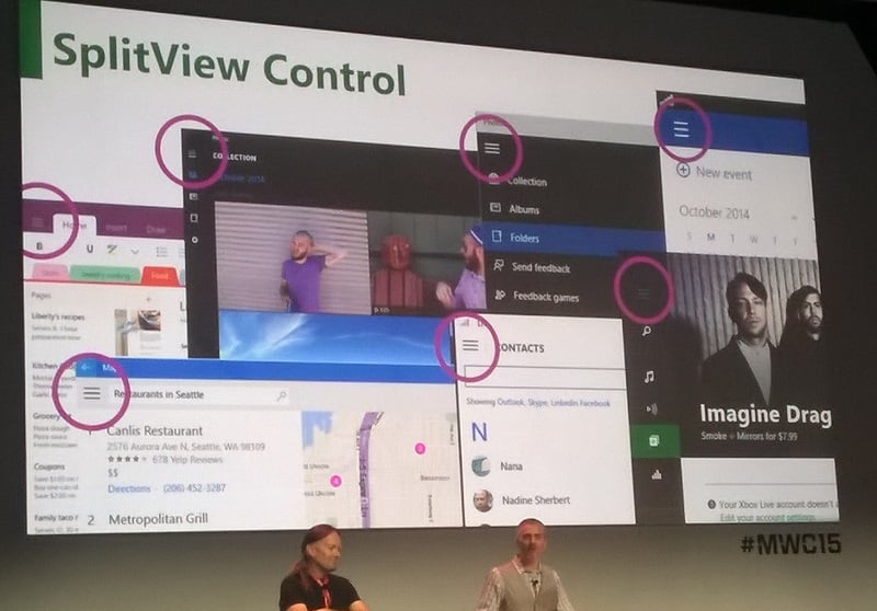 SplitView Windows 10 control