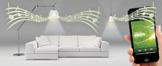 Want more from your lights? AwoX turns them into speakers, tooSyfy channel iPad lighting app