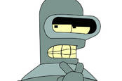 Bender the robot from Futurama