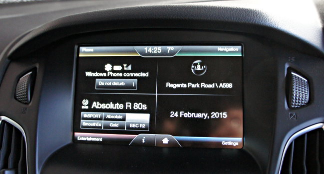 Ford Focus multi-function display. Pic: Simon Rockman