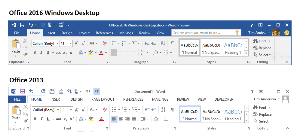 microsoft office 2011 vs 2013