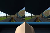 A 'Virtual Nose' designed to lessen motion sickness in simulations