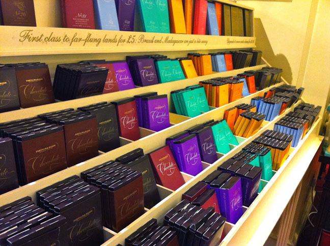 Fortnum and Masons chocolate bars