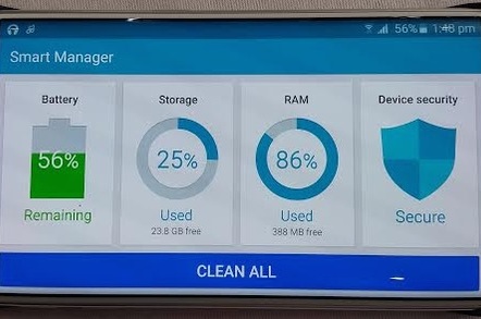 Galaxy S6 Edge Smart Manager