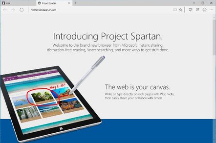 Project Spartan screenshot