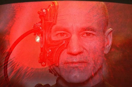 Locutus of Borg, aka Patrick Stewart aka Jean Luc Picard