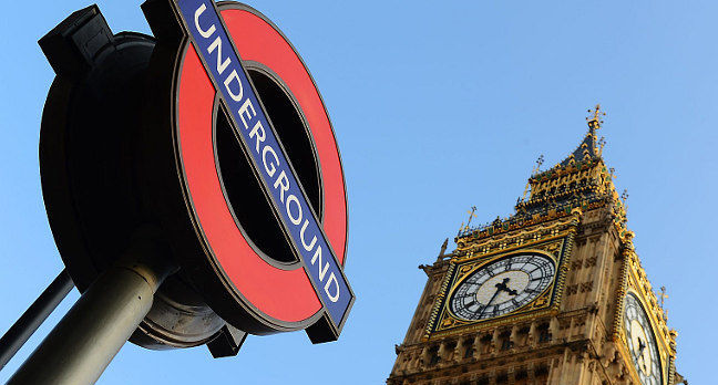 Tube sign and Big Ben. Pic: Sgt Tom Robinson RLC/Crown copyright