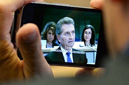 Gunther Oettinger, EU digital commissioner. Pic: Jennifer Baker