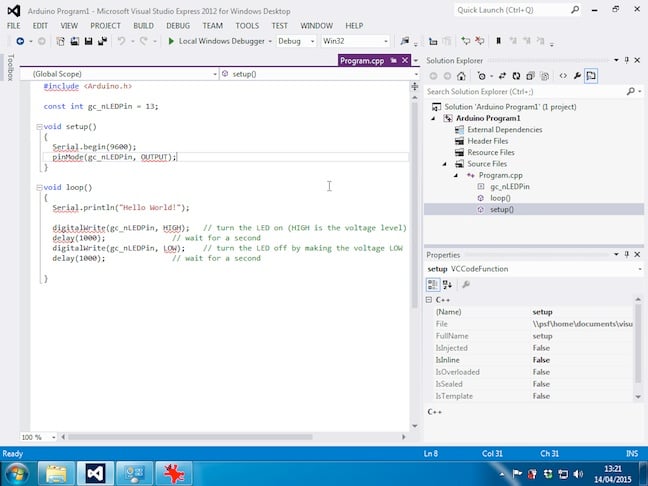 visual studio arduino