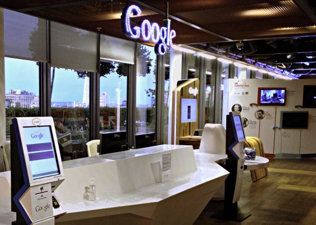 Google UK reception. Pic: Bob Dormon