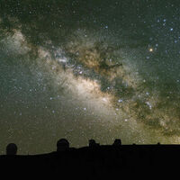 Night sky over Hawaii