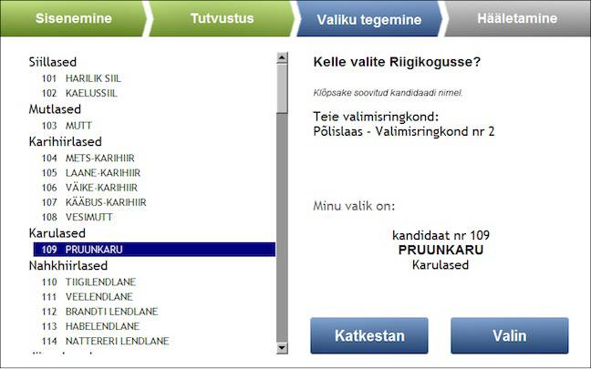 Estonia Voting App