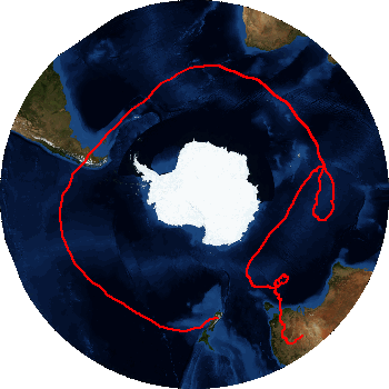 NASA Super Pressure Balloon Flight Track