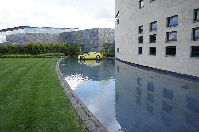 The Aston Martin HQ at Gaydon houses the factory