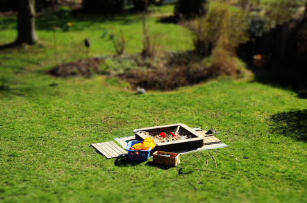 Tiltshift Manipulated Sandpit by https://www.flickr.com/photos/mmichaelis/ cc 2.0 attribution https://creativecommons.org/licenses/by/2.0/