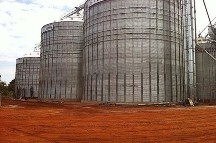 Agricultural silos in Paraguay