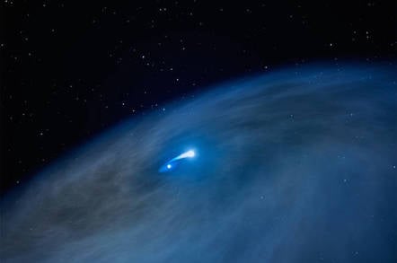 Nasty 1 star. Artist's illustration credit: NASA/ESA/G.Bacon (STSci)