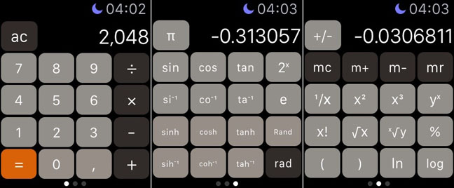 Calculator for Apple Watch