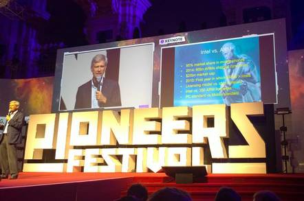 Dr Hermann Hauser addresses Pioneers Festival 2015