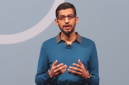 Google's Sundar Pichai, speaking at Google I/O 2015
