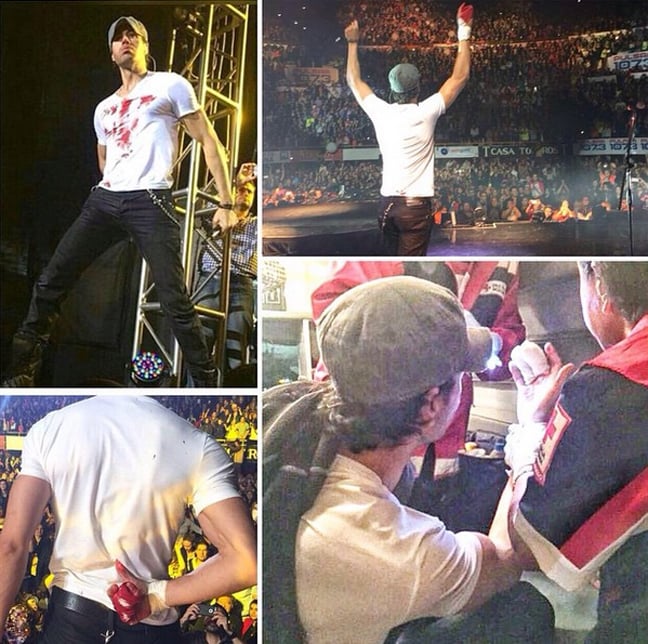 Enrique Iglesias following the drone strike. Source: Instagram 