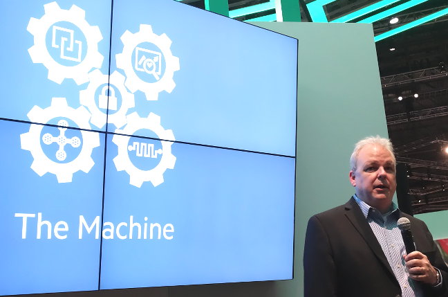 Martin Fink talking about HPE's The Machine project