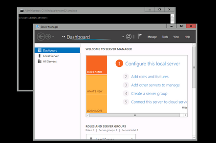 Windows Server 2016 with Local admin tools