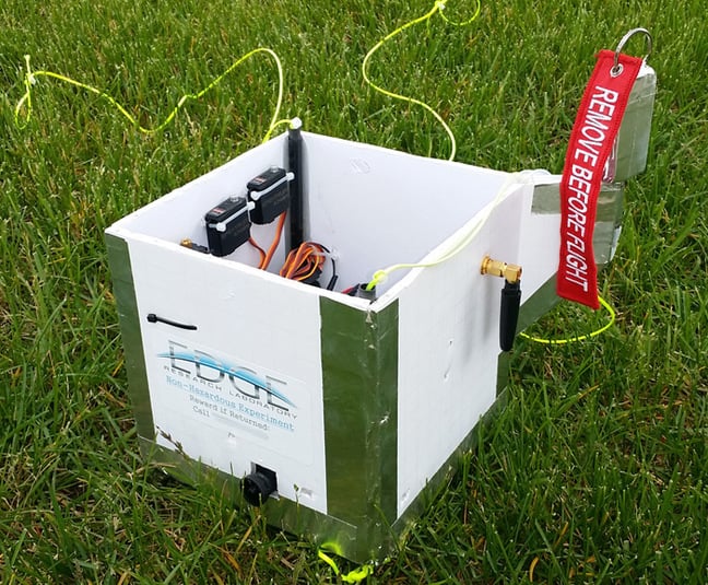 The side view of the PRATCHETT payload box