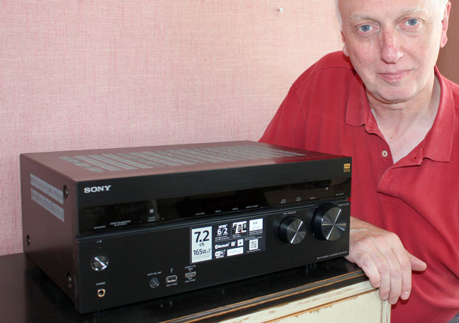Eric Kingdon with Sony DN860 AV receiver