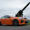 Bright orange Vauxhall