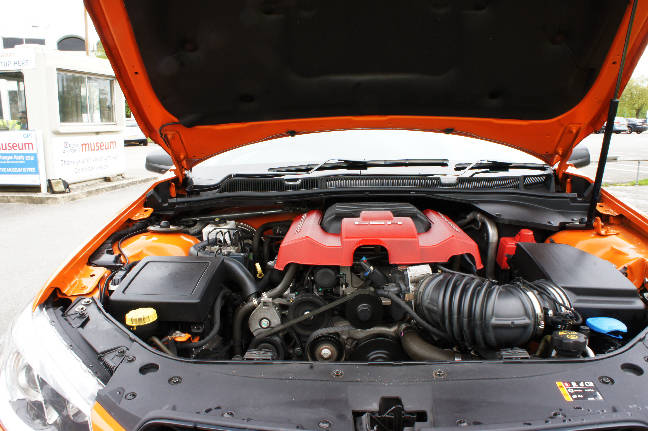 a 6.2 litre V8 with an Eaton supercharger LSA V8 identical to that used in the Chevrolet Camaro ZL1
