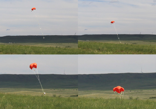 Montage of the PRATCHETT payload touching down in Colorado