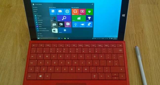 Surface 3 running Windows 10