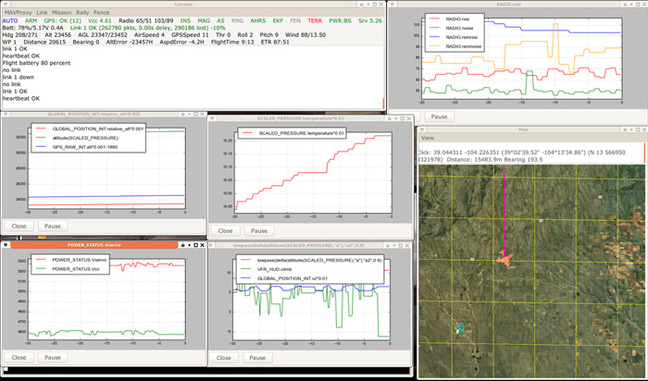 Tridge screen grab when the payload was at 24km altitude