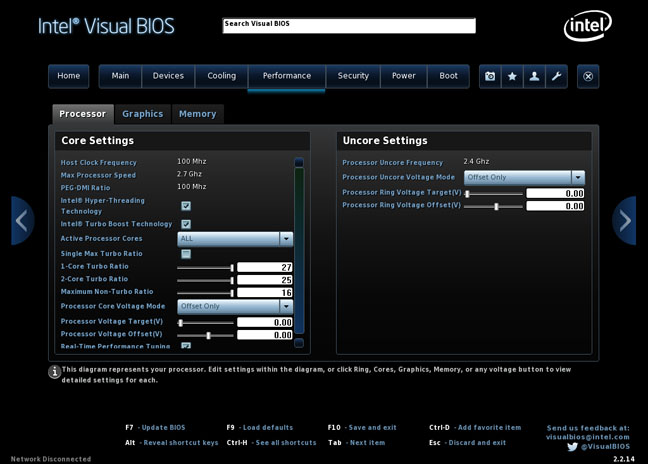 Intel NUC5i5RYK Visual BIOS