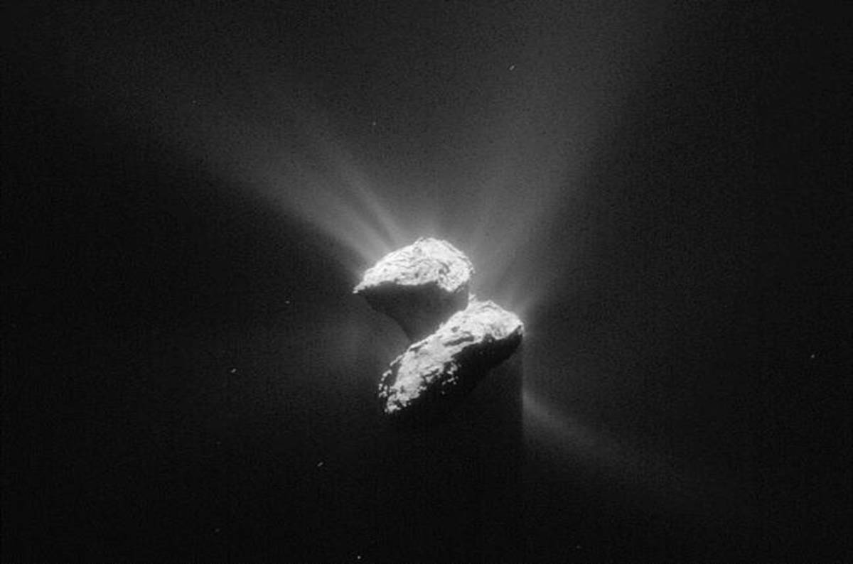 I fart in your general direction! Comet 67P lets rip on Europe's Rosetta probe