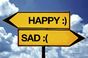 Signpost saying Happy Sad