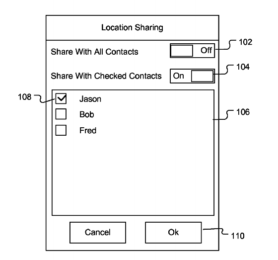 Apple location tracking patent application