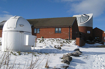 Spaceguard Center in snow, photo: The Spaceguard Center