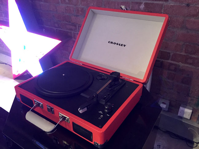 John Lewis Kondor Crosley Cruiser portable turntable