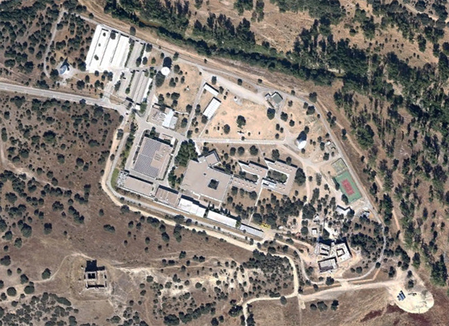 Google Earth satellite view of the ESA complex