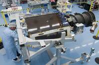 DMC3 spacecraft under assembly