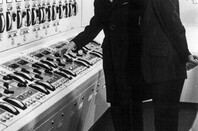 Prince philip Thames barrier old control room photo Environment Agency